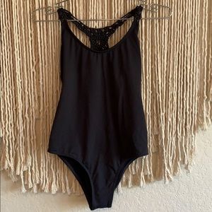 Billabong Black Macrame One Piece